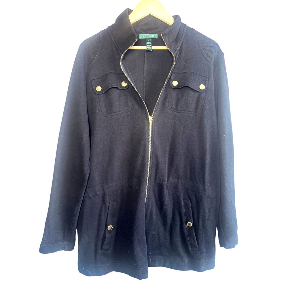 LAUREN Ralph Lauren Black Utility Coat – Women’s 1X